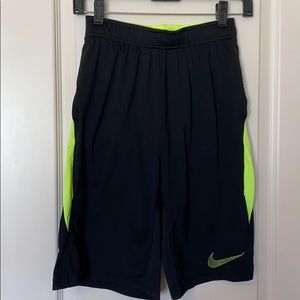 Nike Dri-fit Shorts L Black Neon Yellow Basketball